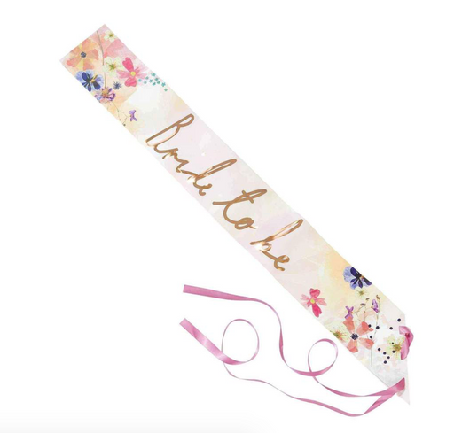 Blossom Girls Bride to be Sash