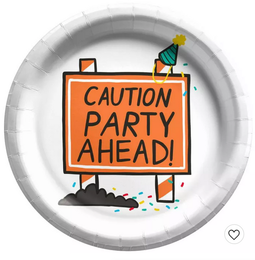 Caution - Party Ahead Plates!