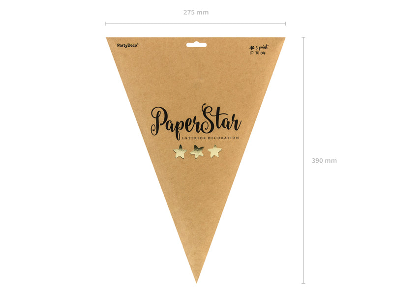 Paper star, 70 cm, gold