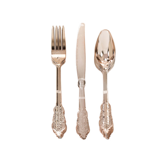 Party Porcelain Rose Gold Cutlery