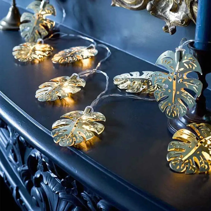Emporium Gold Leaf String Lights 3