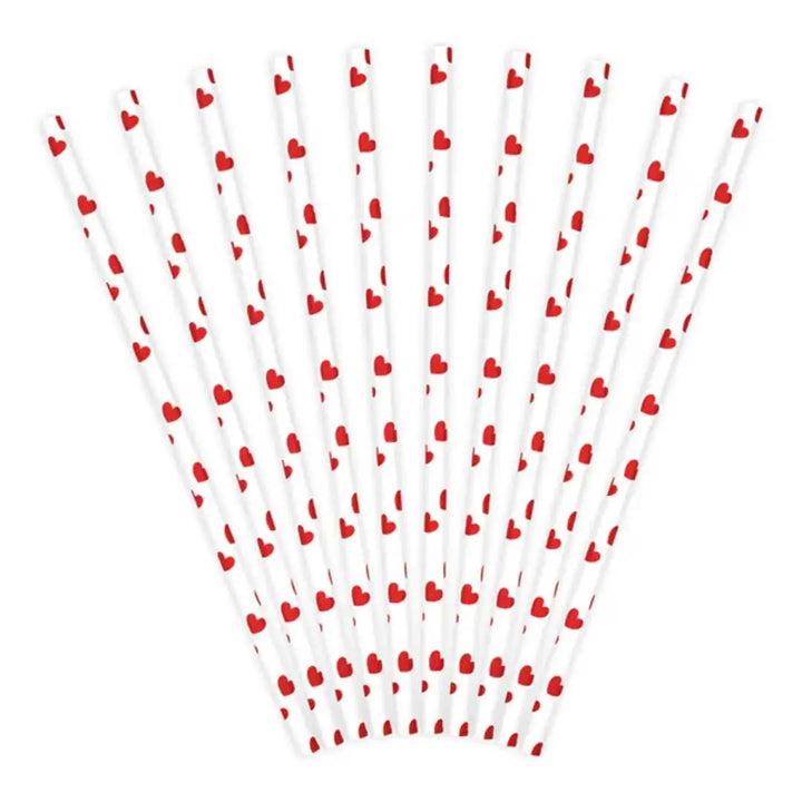 Paper Straws, red 1