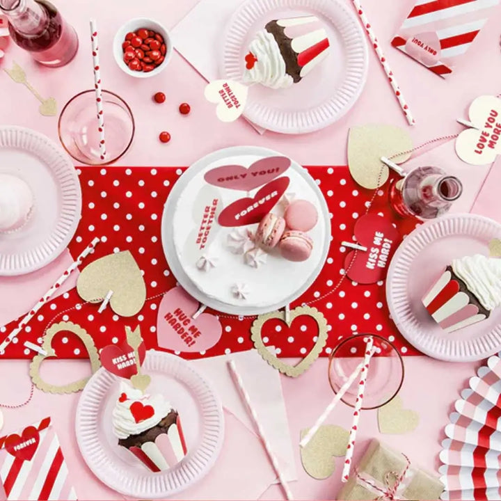 Paper Straws, red 3