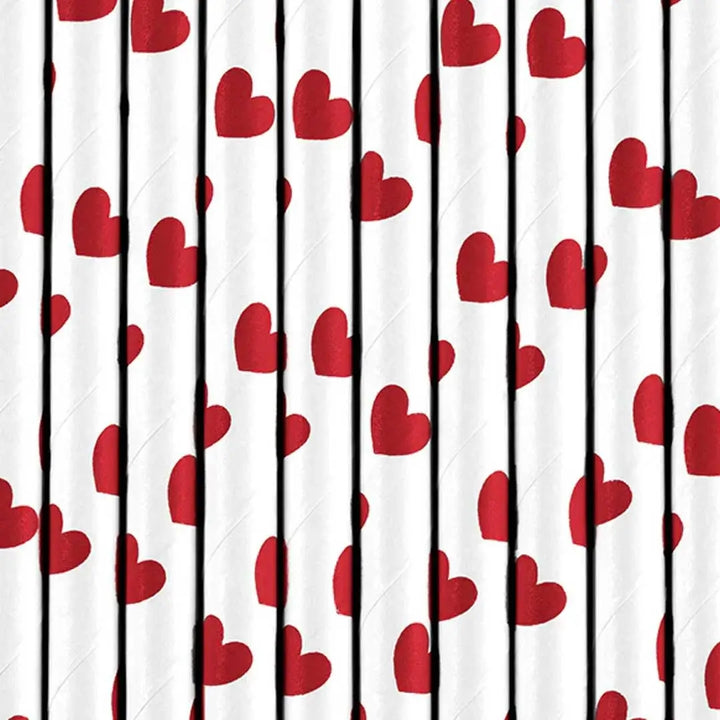 Paper Straws, red 4