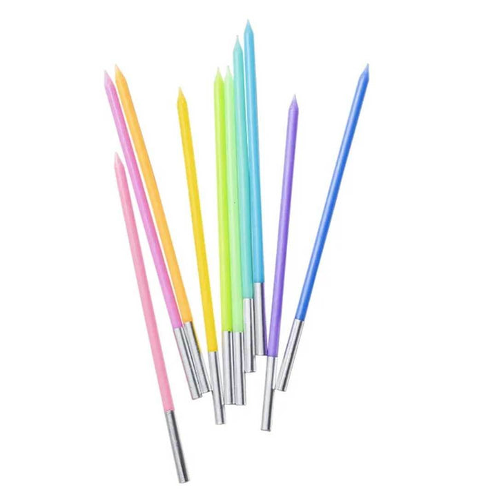 Rainbow Long Pole Candles 1