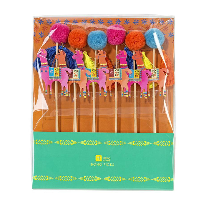 Boho Pom Pom Picks