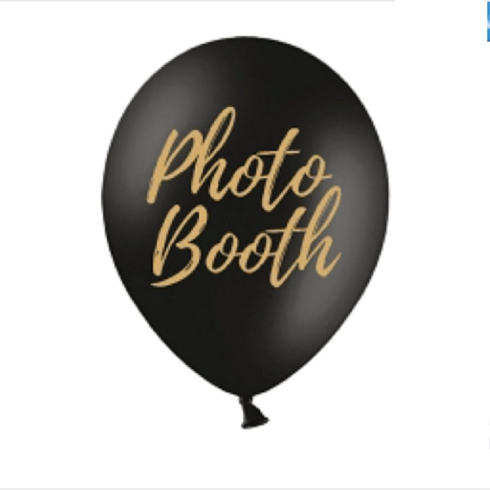 Balloons 30cm, Candy Bar, Chill, Dance Floor, Drinks, Photo Booth, Pastel Black