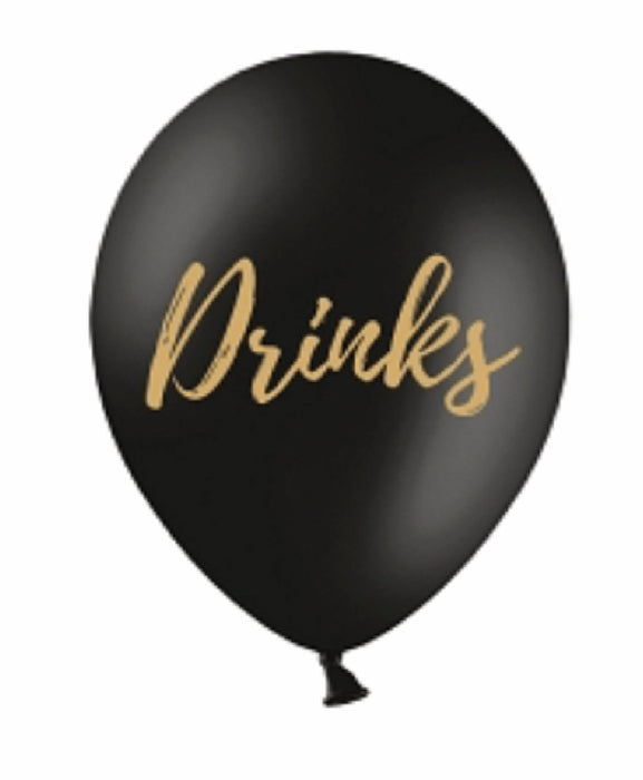 Balloons 30cm, Candy Bar, Chill, Dance Floor, Drinks, Photo Booth, Pastel Black