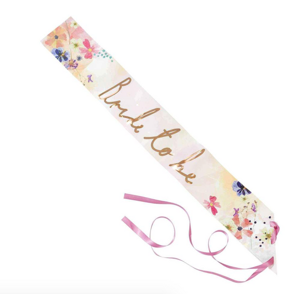 Blossom Girls Bride to be Sash