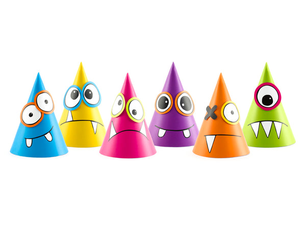 Monsters Party Hats, mix