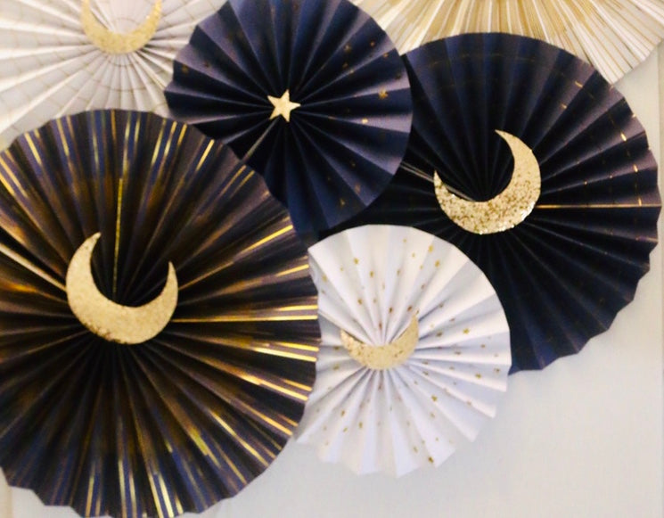 Ramazan Kareem Blue & Gold Rosettes