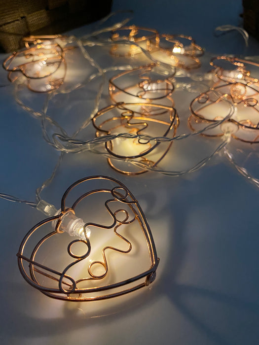 Love Rose Gold String Lights