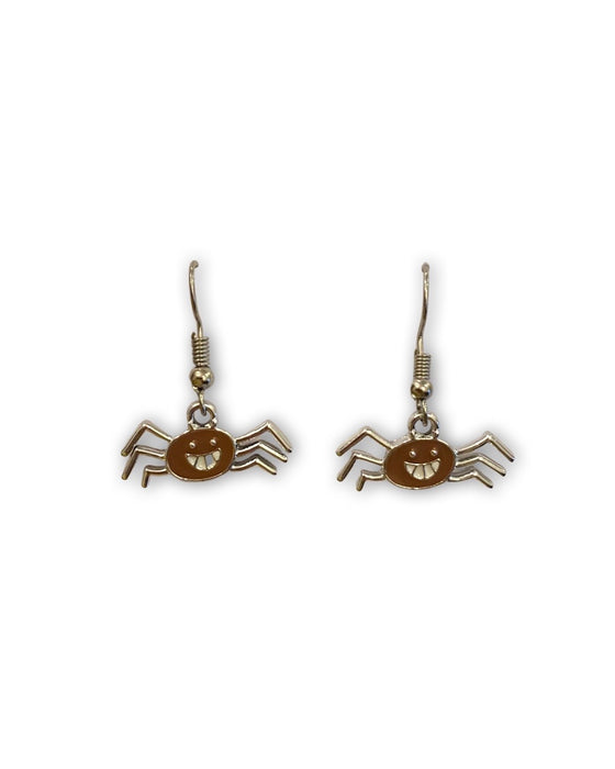 Spider drop earring