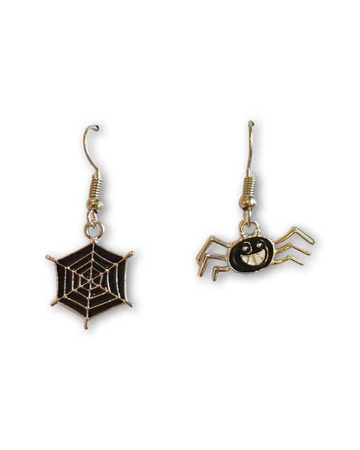 Spider and the Web drop earring