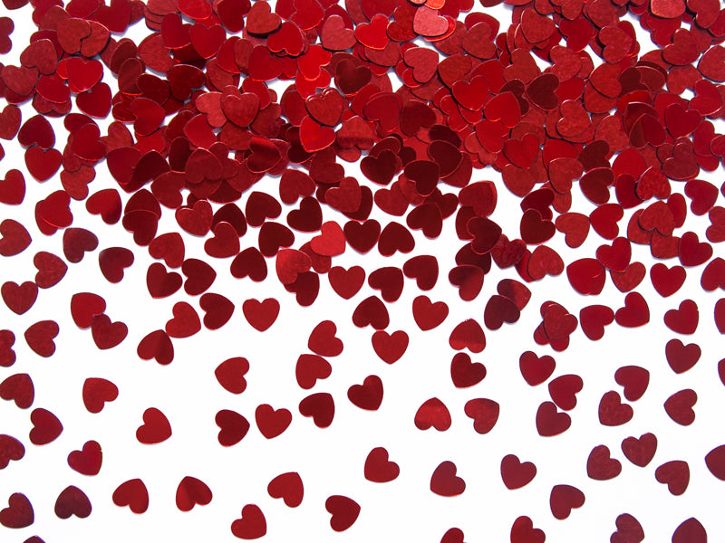Confetti Hearts, red, 5mm