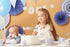 Cupcake toppers 1st Birthday, silver
