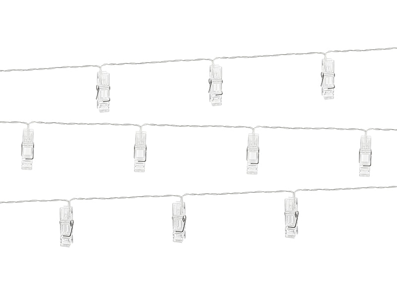 LED photo clips lights, clear