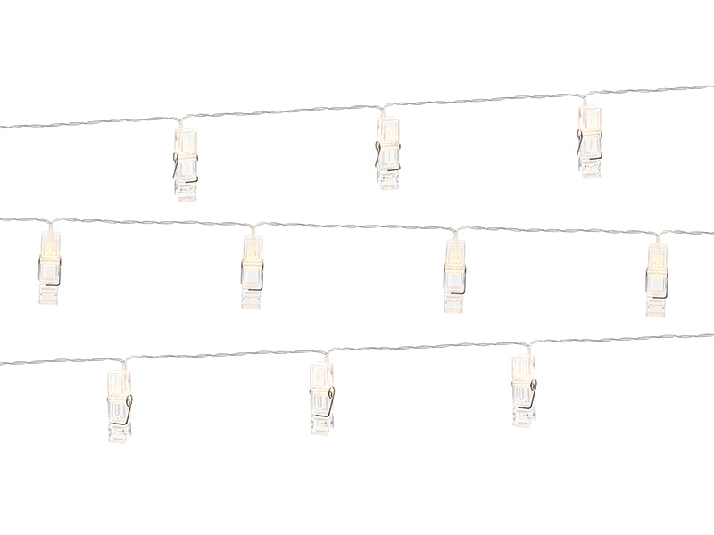 LED photo clips lights, clear