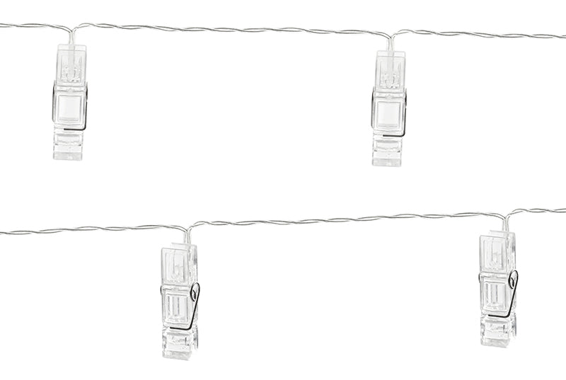 LED photo clips lights, clear