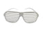 Glasses Venetian blinds, white