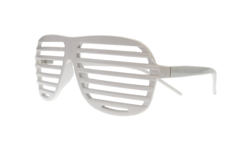 Glasses Venetian blinds, white