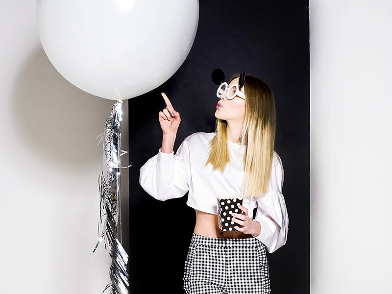 Balloon 1m, round,  white
