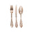 Party Porcelain Rose Gold Cutlery