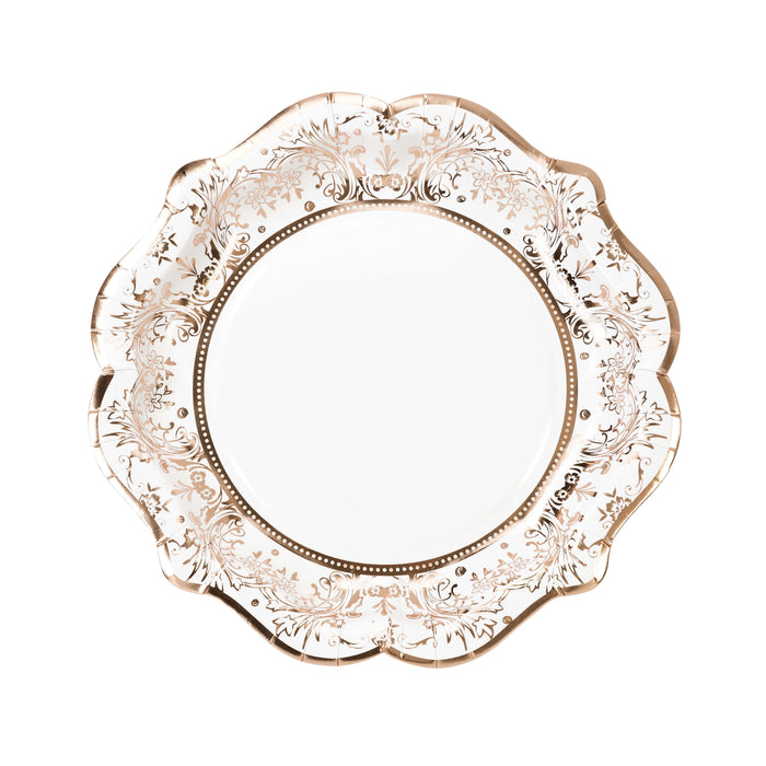 Party Porcelain Rose Gold Plate