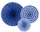 Decorative Rosettes, navy blue