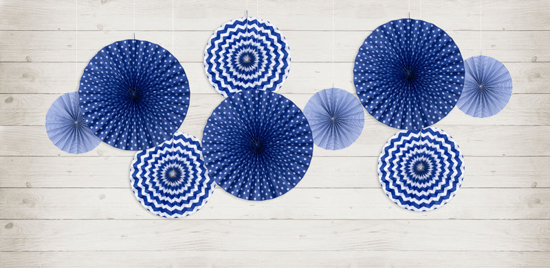 Decorative Rosettes, navy blue