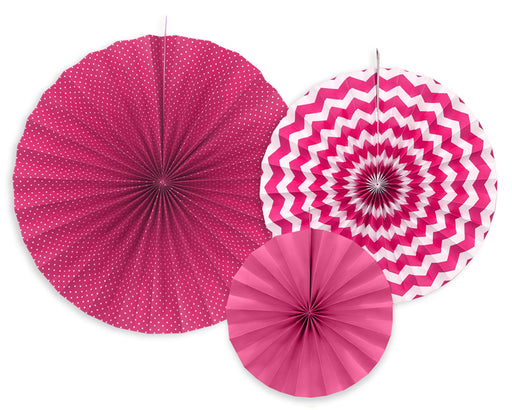 Decorative rosettes, fuchsia