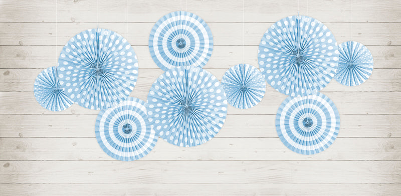 Decorative Rosettes, light cornflower blue