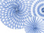 Decorative Rosettes, light cornflower blue