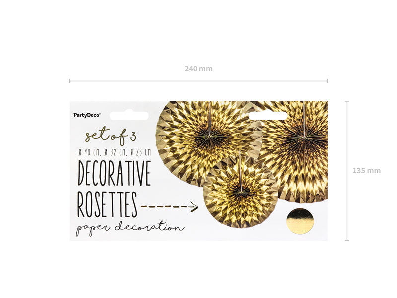 Decorative Rosettes, gold