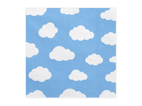 Little Plane Napkins Clouds