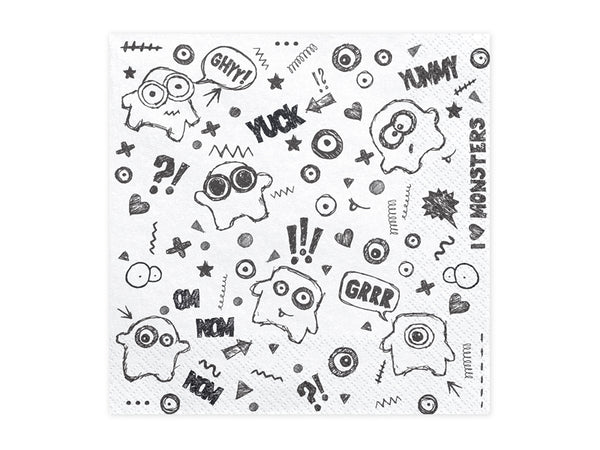 Monsters Napkins , 33x33cm