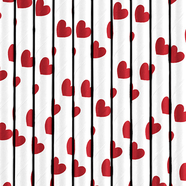 Paper Straws, red