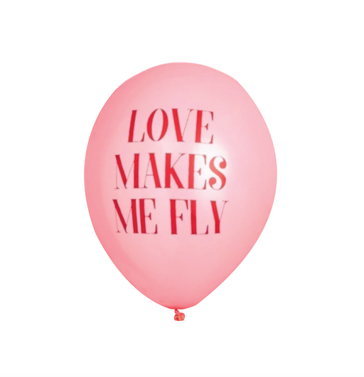 Balloons 30 cm, Love makes me fly, Pastel Baby Pink