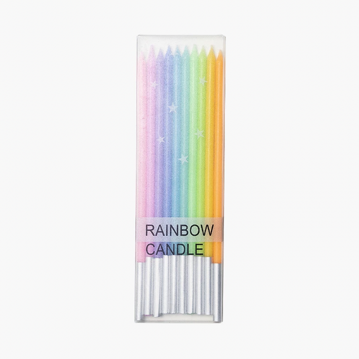 Rainbow Long Pole Candles