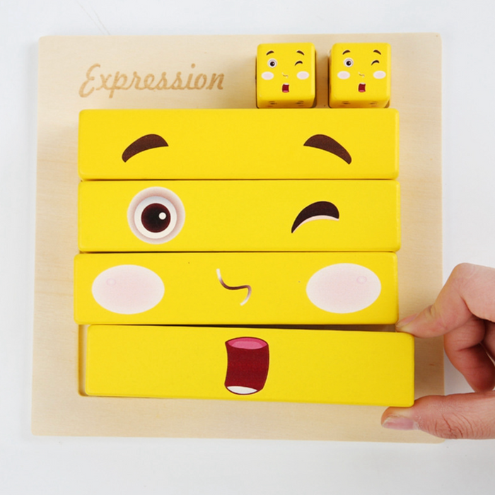 Face changing building blocks