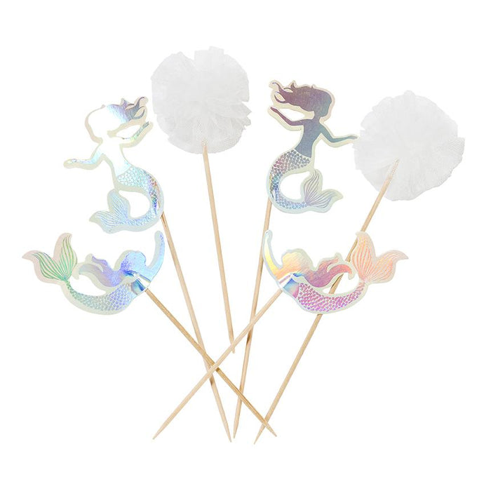 We Heart Mermaids Cake Toppers