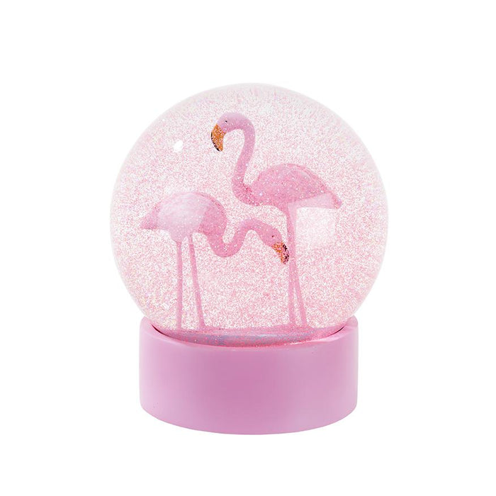 Flamingo Fun Snow Globe